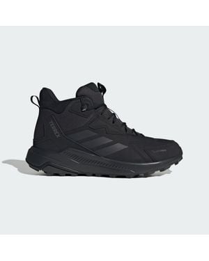 adidas Terrex Anylander Leather Mid Climaproof Hiking Shoes - Black