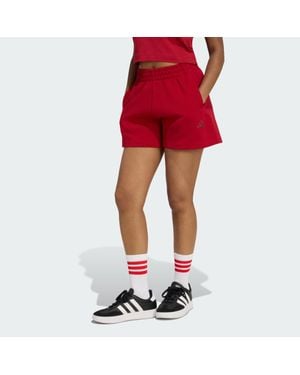 adidas Pantalón Corto Future Icons Small Logo - Rojo