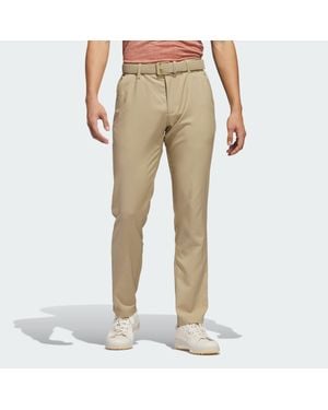 adidas 3-stripes Tapered-fit Golfbroek - Naturel