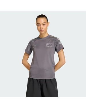 adidas Motorsport Audi Revolut F1 Team Short Sleeve Driver Jersey Replica Kf0941 - Grey