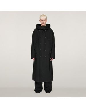 adidas Y-3 Bonded Melton Coat - Black