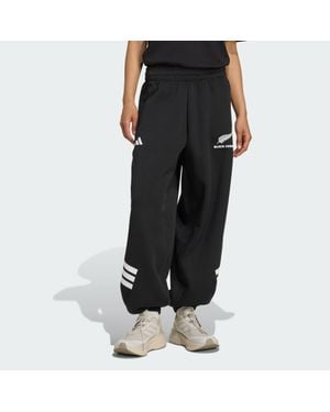 adidas Ferns 3-Stripes Parachute Tracksuit Bottoms - Black