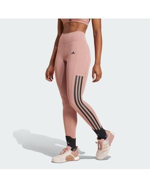 adidas Mallas Largas Optime 3 Bandas - Multicolor