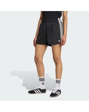 adidas Originals Satin Shorts Ruffle 3-Stripes - Black