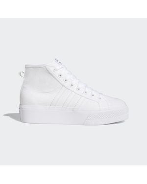 adidas Nizza Platform Mid Shoes - White