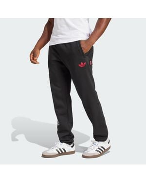 adidas Ajax Amsterdam Graphic Tracksuit Bottoms - Black