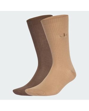 adidas Everyday Icons Crew Sock 2 Per Pack - Brown