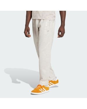 adidas Monogram All Over Print Regular Track Trousers - White
