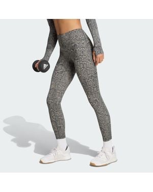 adidas Optime Primelift Snake 7/8 Leggings - Grey