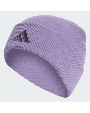 adidas New Logo Beanie Cuff - Purple