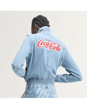 adidas Chaqueta X Coca-Cola Firebird Reg Denim - Azul