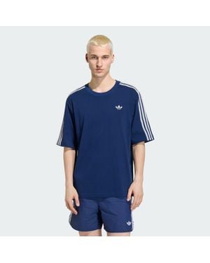 adidas Adicolor 3-Stripes Oversized T-Shirt - Blue