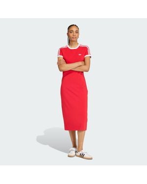 adidas 3 Stripes Dress (Slim) - Red