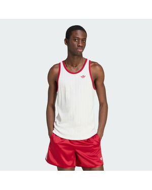 adidas Drop Needle Tank Top - Red