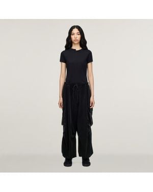 adidas Y-3 Velvet Corduroy Cargo Trousers - Black