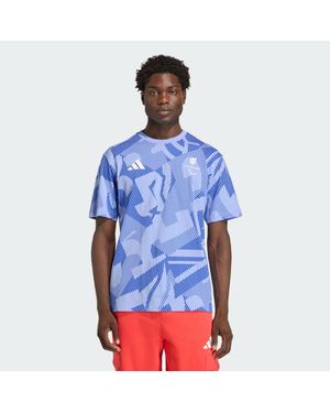 adidas Paralympicsgb Multi Printed T-Shirt - Blue