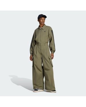 adidas Jumpsuit, Lockerer Schnitt - Grün