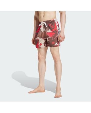 adidas Tie-Dye Swim Shorts 5-Inch - Red