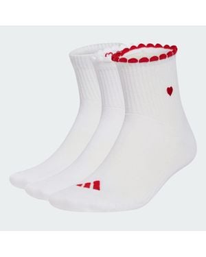 adidas Pack De 3 Pares De Calcetines Estampados - Blanco