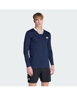adidas Tennis Climacool Long Sleeve Long-Sleeve Top - Blue