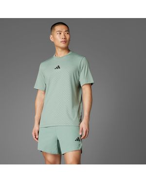 adidas Power 3-Streifen T-Shirt - Grün