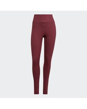 adidas Yoga Essentials High-Waisted Leggings - Red