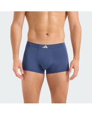 adidas Calzoncillo Tipo Trunk Active Micro Tech (Pack De 3) - Azul
