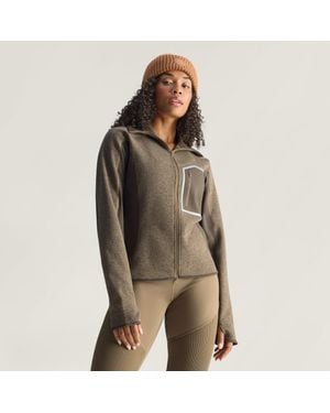adidas By Stella Mccartney Climawarm Running Full-Zip Midlayer - Braun