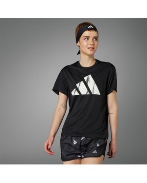 adidas Run It Brand Love T-Shirt - Black