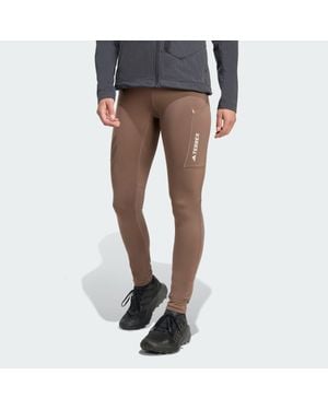 adidas Terrex Xperior Brushed Leggings - Grey