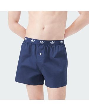adidas Bóxer De Algodón Técnico Cómodo Icon Waistband (2 Pares) - Azul