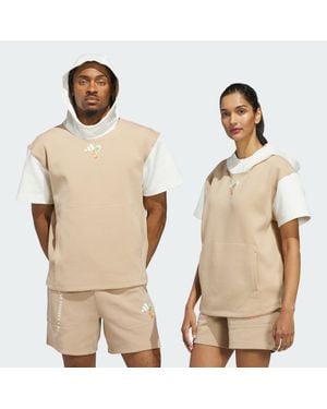 adidas Hispanic Heritage Short Sleeve Hoodie (Gender Neutral) - Natural