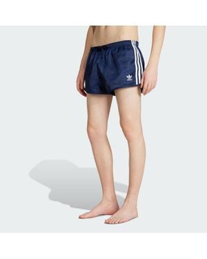 adidas Adicolor 3-Stripes 2-Inch Swim Shorts - Blue