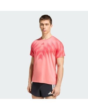 adidas Adizero Aspyre Running Unitefit T-Shirt - Red