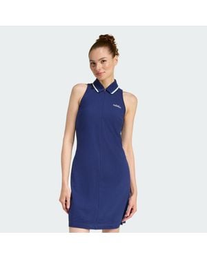 adidas Seasonal Essentials Colourpop Dress With Embroidered Graphic - Blue