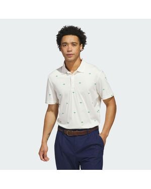 adidas Originals Printed Trefoil Polo Shirt - White