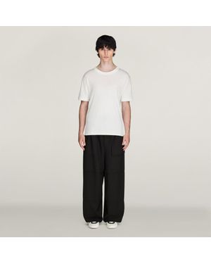 adidas Y-3 Wool Wide Trousers - White