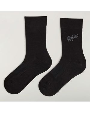 adidas Y-3 Graphic Crew Socks - Black