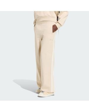 adidas Kit 3-Stripes Wide Joggers - Natural