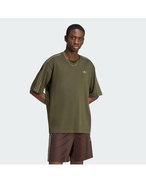 adidas Adicolor 3-Stripes Oversized T-Shirt - Green