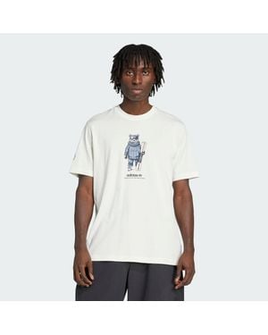 adidas WINTER SPORTS SKI BEAR GRAPHIC T-SHIRT - Weiß