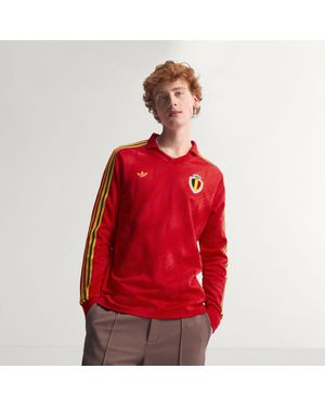 adidas Belgium Home Jersey 1986 - Red