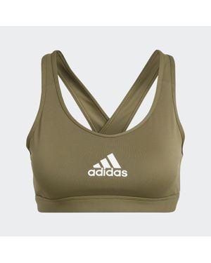 adidas Powerreact Train Medium-Support Bra - Green