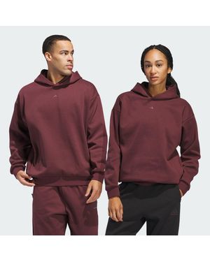 adidas Sudadera Con Capucha Basketball Fleece (Género Neutro) - Rojo