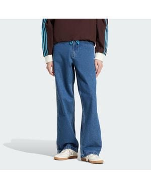adidas Adicolor Denim Firebird Joggers - Blue