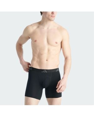 adidas Active Flex Cotton Ergonomic Boxer Brief 2 Pack Underwear - Blue