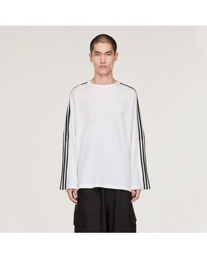 adidas Y-3 Long Sleeve Long-Sleeve Top 3-Stripes - White