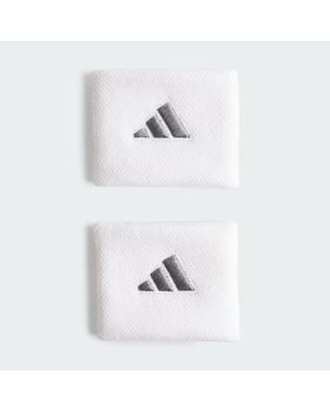 adidas Muñequeras Pequeñas Tennis - Blanco