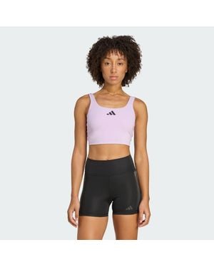 adidas Power Light Support Bra Tank Top - Blue