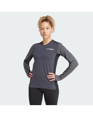 adidas Multi Synthetic Base Layer Long Sleeve - Blue